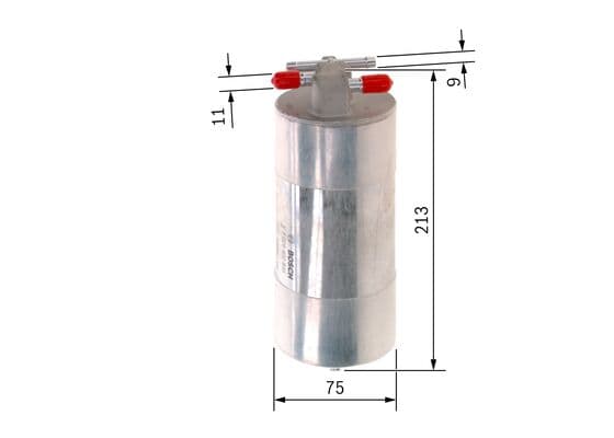 Bosch Filtre Sistemleri Akaryakıt besleme borusu süzgeci küçük görsel 5