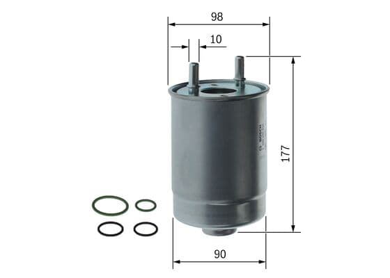 Bosch Filtre Sistemleri Akaryakıt besleme borusu süzgeci küçük görsel 5