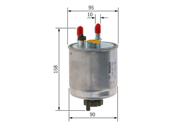 Bosch Filtre Sistemleri Akaryakıt besleme borusu süzgeci küçük görsel 5