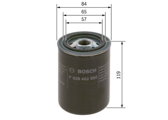 Bosch N 2860 Yakıt filtresi değiştirilebilir gövdesi küçük görsel 5