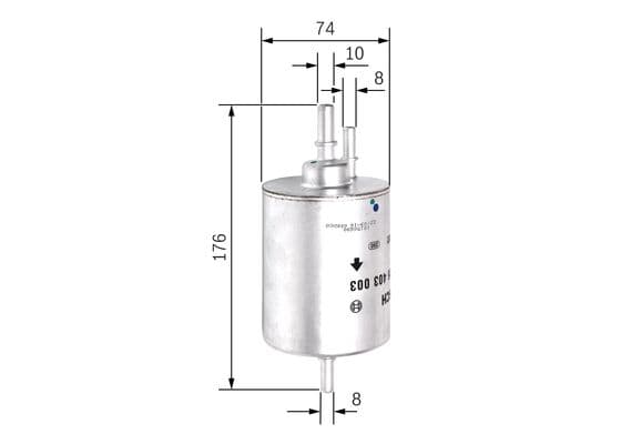 Bosch F 3003 Yakıt filtresi, Benzin enjeksiyonu 1