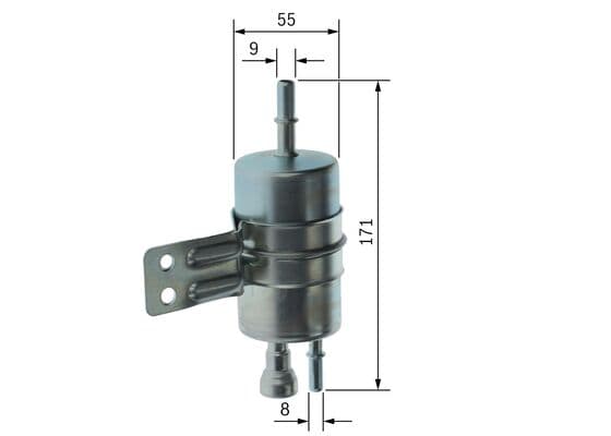 Bosch F 3761 Yakıt filtresi, Benzin enjeksiyonu küçük görsel 5