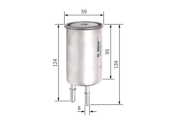 Bosch F 3771 Yakıt filtresi, Benzin enjeksiyonu 1