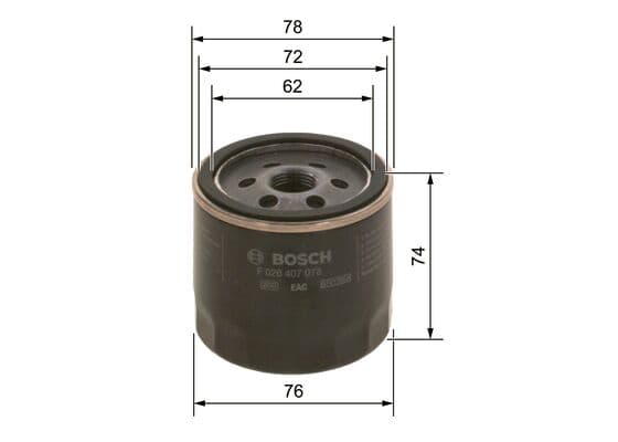Bosch P 7078 Yağ filtresi küçük görsel 5