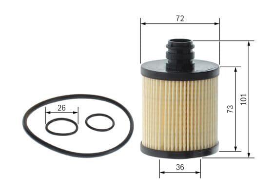 Bosch P 7108 Yağ filtre tertibatı 1