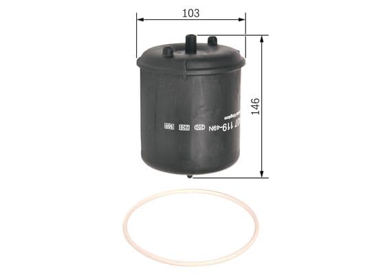 Bosch P 7119 Yağ filtre tertibatı 1