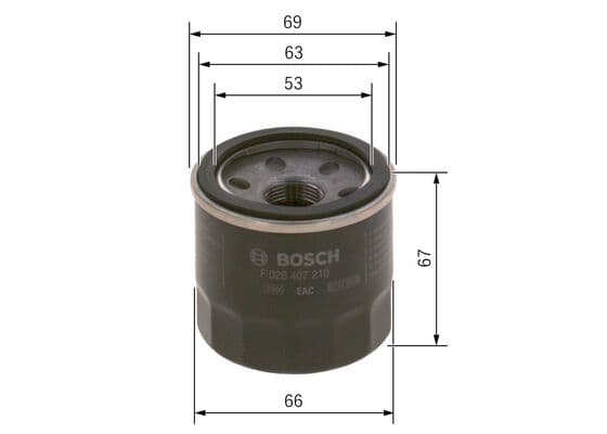 Bosch P 7210 Yağ filtresi küçük görsel 5