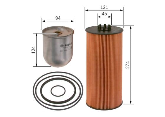 Bosch P 7212 Yağ filtre tertibatı küçük görsel 5