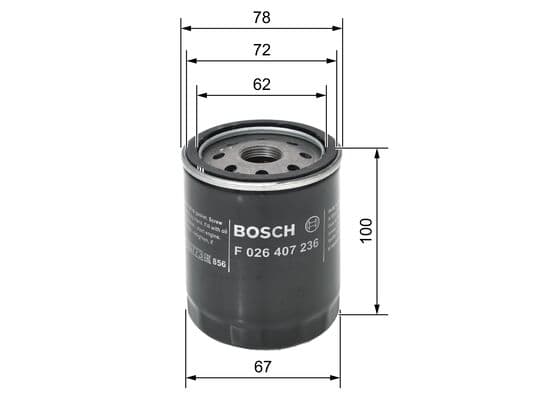 Bosch P 7236 Yağ filtresi küçük görsel 5