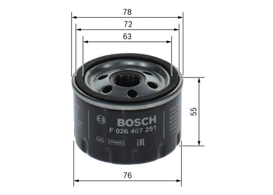 Bosch P 7251 Yağ filtresi küçük görsel 5