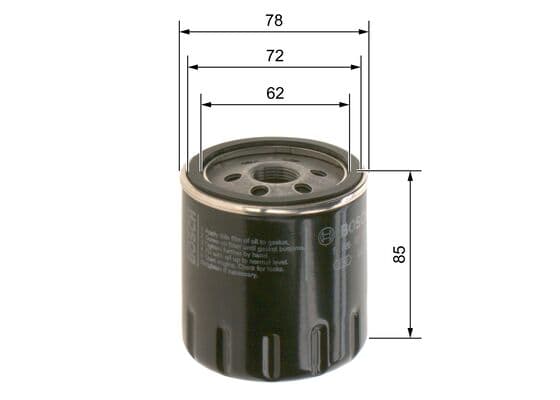 Bosch P 7300 Yağ filtresi küçük görsel 5