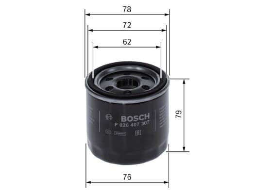 Bosch P 7307 Yağ filtresi küçük görsel 5