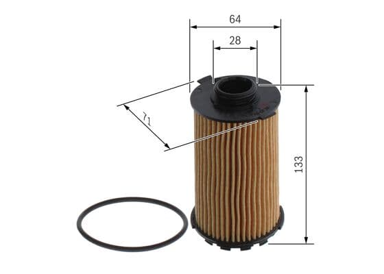 Bosch P 7314 Yağ filtre tertibatı küçük görsel 5