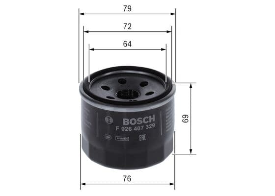 Bosch P 7329 Yağ filtresi küçük görsel 5