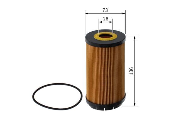 Bosch P 7344 Yağ filtre tertibatı küçük görsel 5
