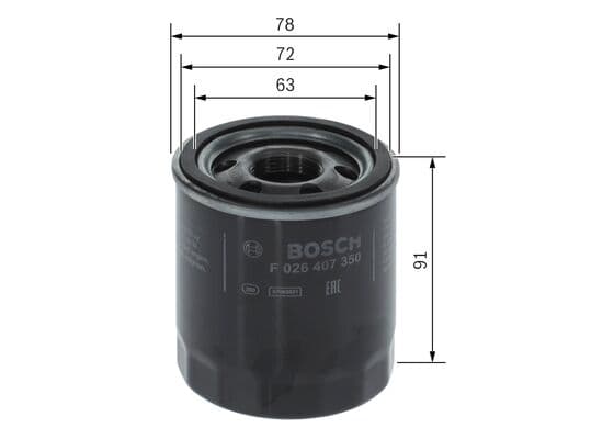Bosch P 7350 Yağ filtresi küçük görsel 5