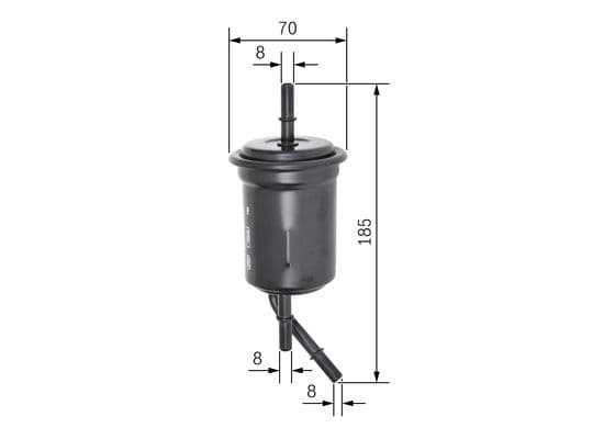 Bosch F 5970 Yakıt filtresi, Benzin enjeksiyonu 1