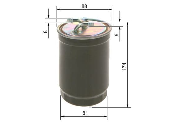 Bosch N 6172 Akaryakıt besleme borusu süzgeci 1
