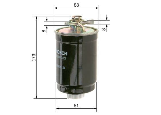 Bosch N 6373 Akaryakıt besleme borusu süzgeci 1