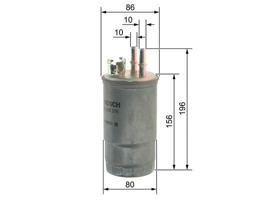 Bosch N 6376 Akaryakıt besleme borusu süzgeci 1