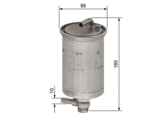 Bosch N 6431 Akaryakıt besleme borusu süzgeci 1