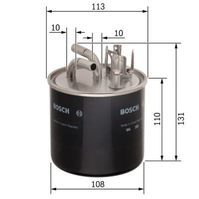 Bosch N 6458 Akaryakıt besleme borusu süzgeci 1