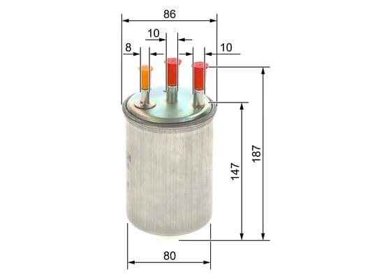 Bosch N 6508 Akaryakıt besleme borusu süzgeci 1