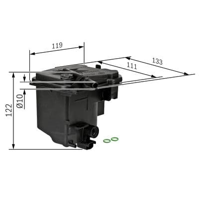 Bosch N 7006 Akaryakıt besleme borusu süzgeci 1