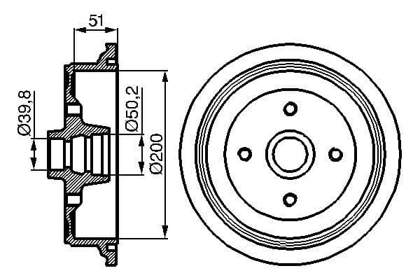 Bosch DB096 Fren tamburu 1