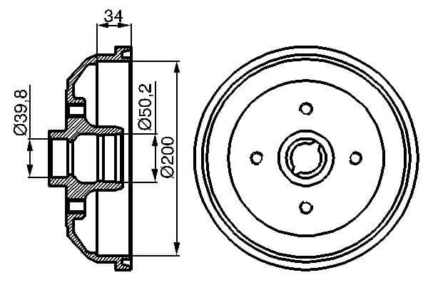 Bosch DB115 Fren tamburu 1