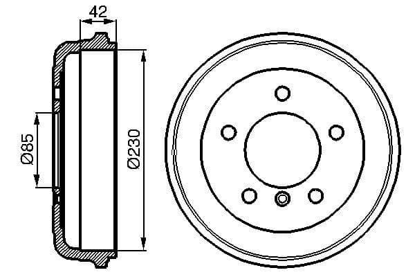 Bosch DB176 Fren tamburu 1