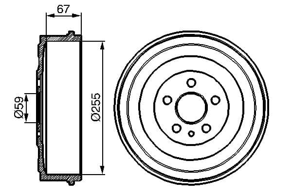 Bosch DB215 Fren tamburu 1