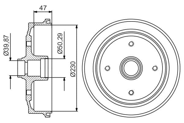 Bosch DB247 Fren tamburu 1