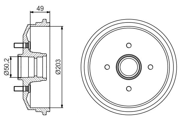 Bosch DB261 Fren tamburu 1