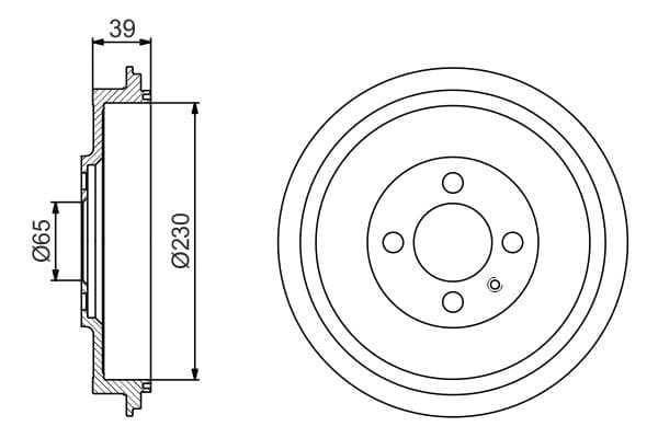 Bosch DB265 Fren tamburu 1