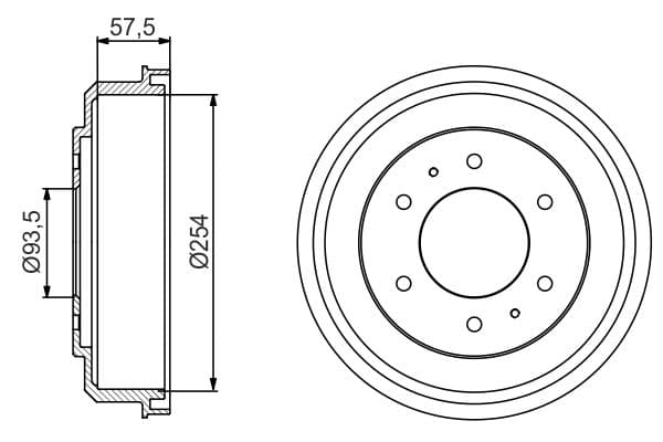 Bosch DB291 Fren tamburu 1