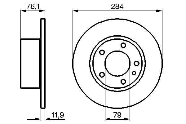 Bosch BD40 Fren diski; ön 1