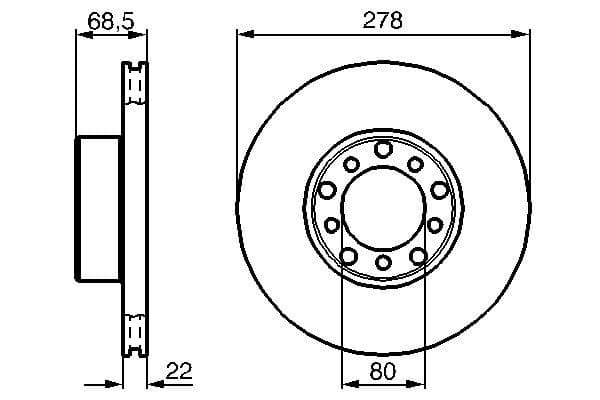 Bosch BD56 Fren diski; ön 1