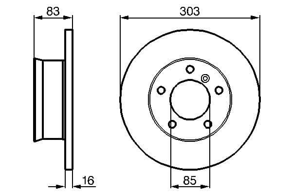Bosch BD151 Fren diski Premium2; ön 1