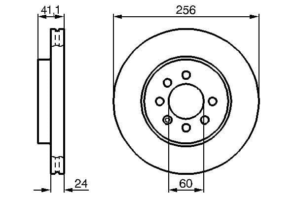 Bosch BD231 Fren diski; ön 1