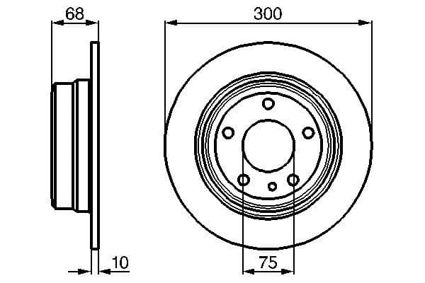 Bosch BD266 Fren diski; arka 1