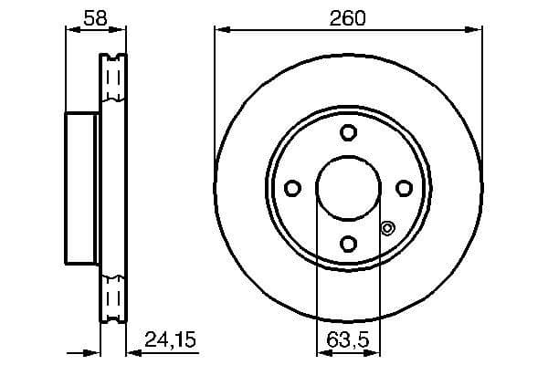 Bosch BD286 Fren diski; ön 1
