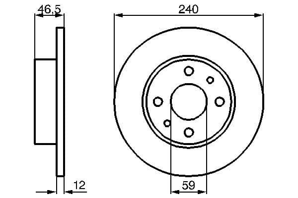 Bosch BD293 Fren diski; ön 1