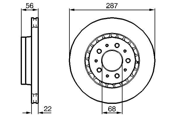 Bosch BD324 Fren diski; ön 1