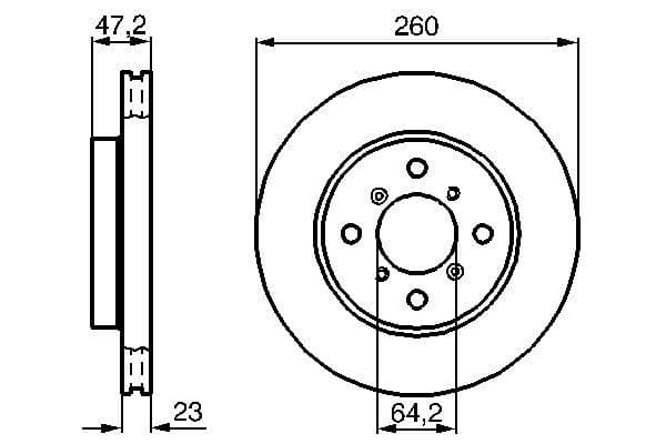Bosch BD346 Fren diski; ön 1