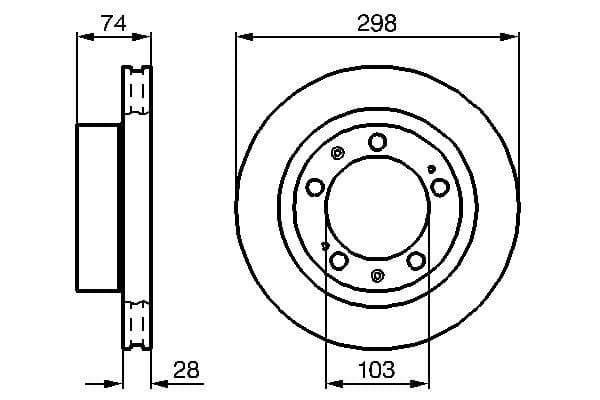 Bosch BD349 Fren diski; ön 1