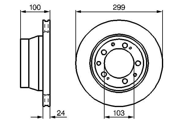 Bosch BD350 Fren diski; arka 1