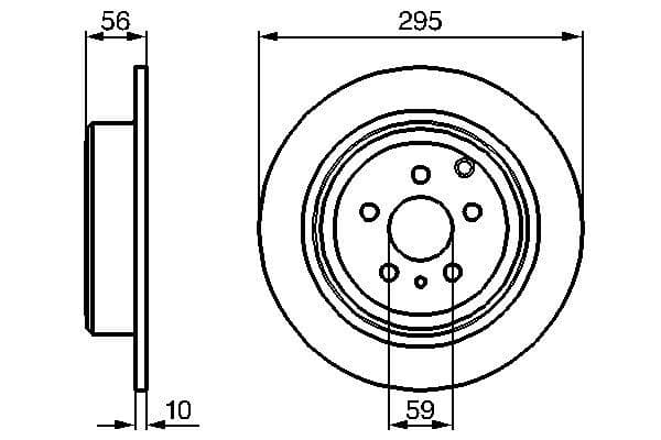 Bosch BD366 Fren diski; arka 1