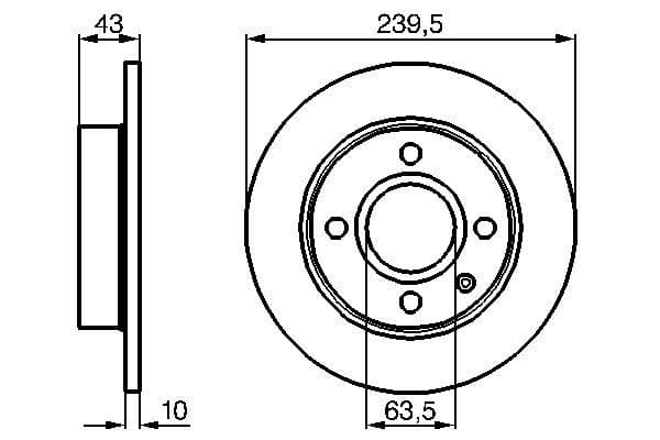 Bosch BD427 Fren diski; ön 1