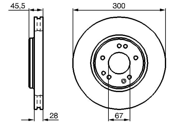 Bosch BD449 Fren diski; ön 1